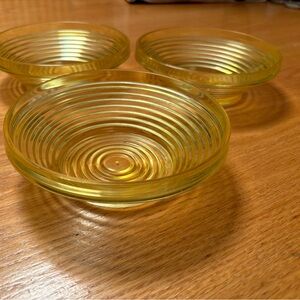 Yellow Acrylic Snack Bowls - Pool, Patio, Camping